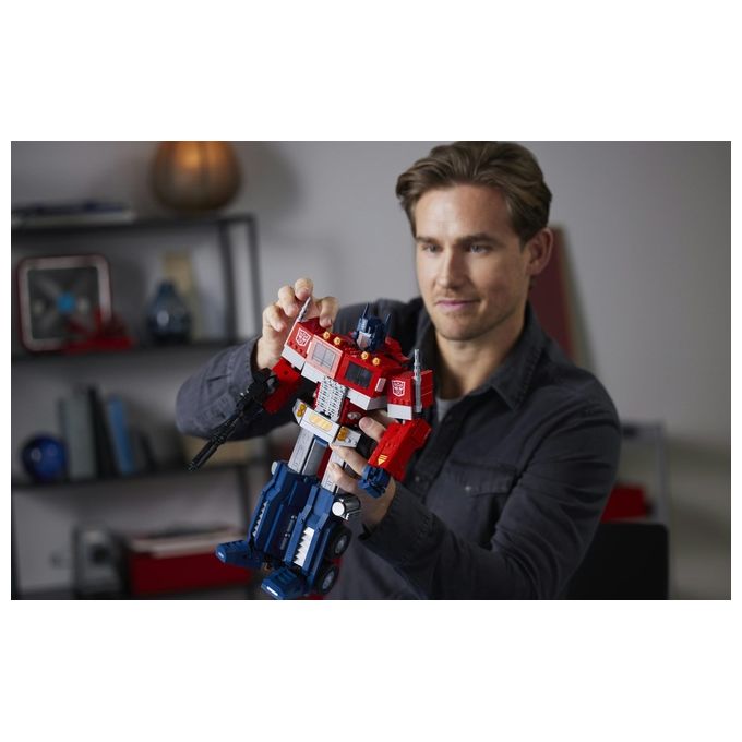 LEGO Icons Optimus Prime, Modellino da Costruire 2 in 1 del Leader dei Transformers, Set da Collezione per Adulti, 10302