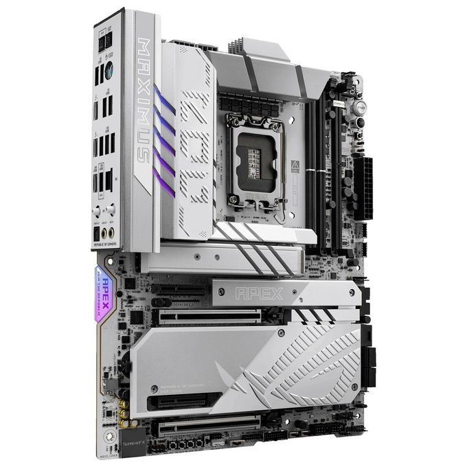 ASUS ROG Maximus Z890 Apex Scheda Madre Intel ATX 22122 Fasi di AlimentazioneSlot DDR5 PCIe 5.0 GPU di Nuova Generazione 6 Slot M.2 WiFi 7 AI Overclocking Slot PCIe Q-Release Slim