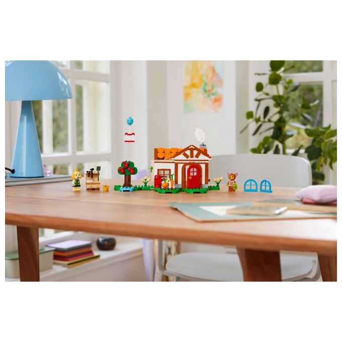 LEGO 77049 Animal Crossing – Isabelle’s House Visit, Set da Costruzione 389 Pezzi con 2 Minifigure, Eta' 6+