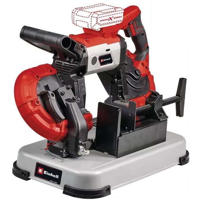 Sega a nastro per metallo a batteria con supporto TE-MB 18-127 U Li - Solo