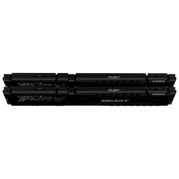 Kingston FURY Beast 64GB 6000MT-s DDR5 CL30 DIMM (Kit da 2) Nero Memoria Gaming per Computer Fissi - KF560C30BBEK2-64