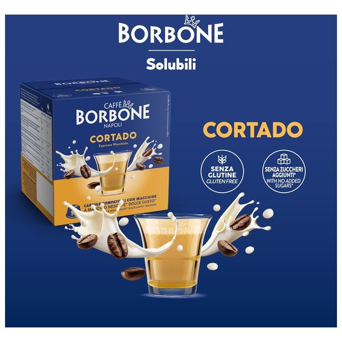 Borbone Dolce Re Cortado Sacchetto 16 Capsule Compatibili Dolce Gusto
