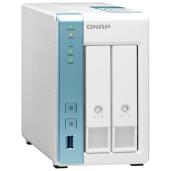 Qnap TS-231K Server Nas e di Archiviazione Collegamento Ethernet Lan Tower Bianco