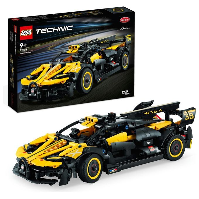 Lego 42151 Technic Bugatti Bolide Set da Costruzione 905 Pezzi Modellino Auto Supercar Motore W16 9 anni
