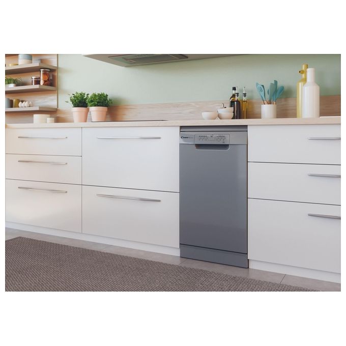 Candy Brava CDPH 2L1047S Lavastoviglie Slim Libera Installazione 10 Coperti Classe Energetica E