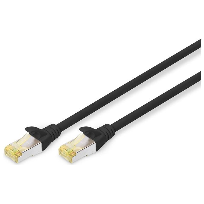 Digitus cavo rete s-ftp cat.6a doppia schermatura lsoh colore nero mt. 0,5
