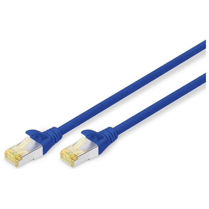 Digitus cavo rete s-ftp cat.6a doppia schermatura lsoh colore blu mt. 3