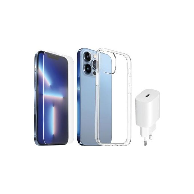 Area Starter Kit I-Phone 13 Pro Area Kit Pd20wTpuGlass Bianco per iPhone 13 Pro