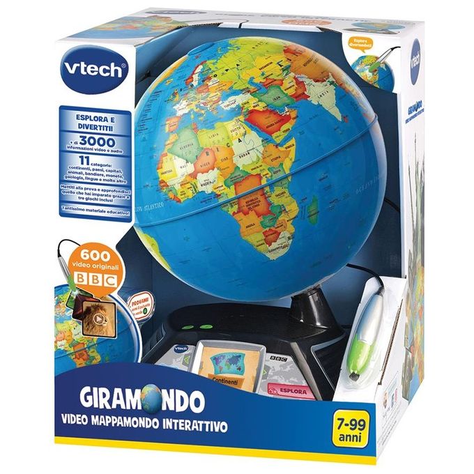 Vtech Electronics Gioco Educativo Giramondo - Video Mappamondo