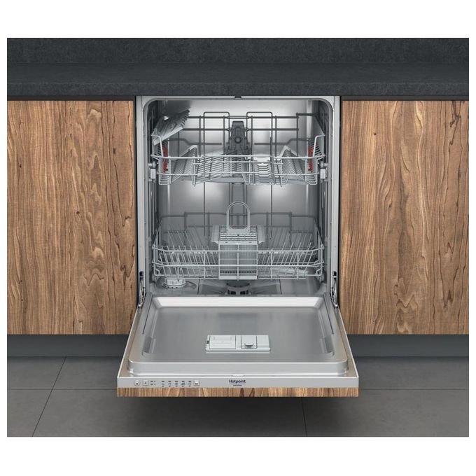 Hotpoint HI 3010 Lavastoviglie da incasso a Scomparsa Totale 13 Coperti Classe energetica F 5 programmi 60 cm Argento
