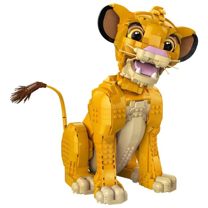 LEGO 43247 Disney Classic Set da Costruzione per Adulti Giovane Simba Re Leone 1445 Pezzi con Testa Mobile per Diverse Pose App LEGO Builder Compatibile colore Multicolore