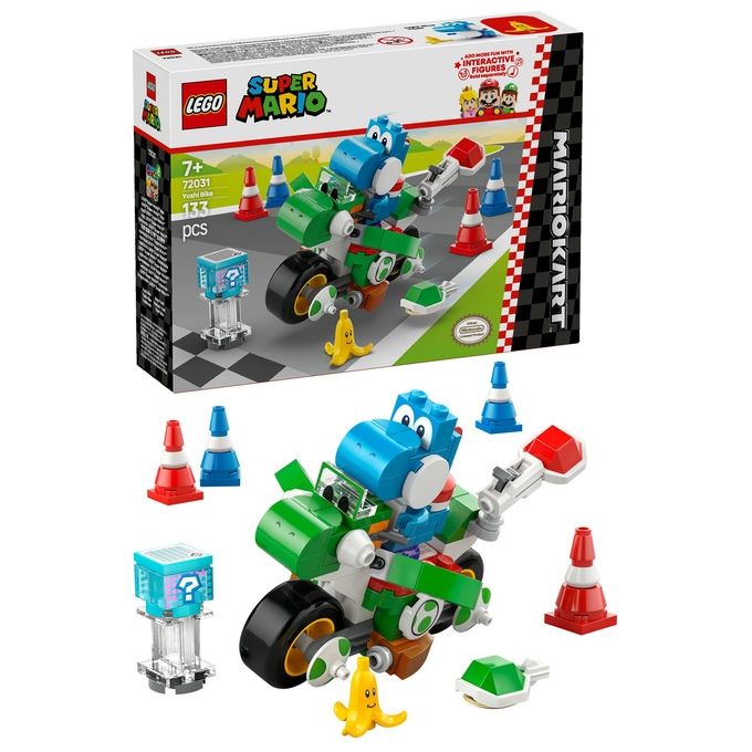 LEGO Set Moto Yoshi 72031 Mario Kart Super Mario in Edizione Esclusiva per Appassionati di Costruzioni Creative