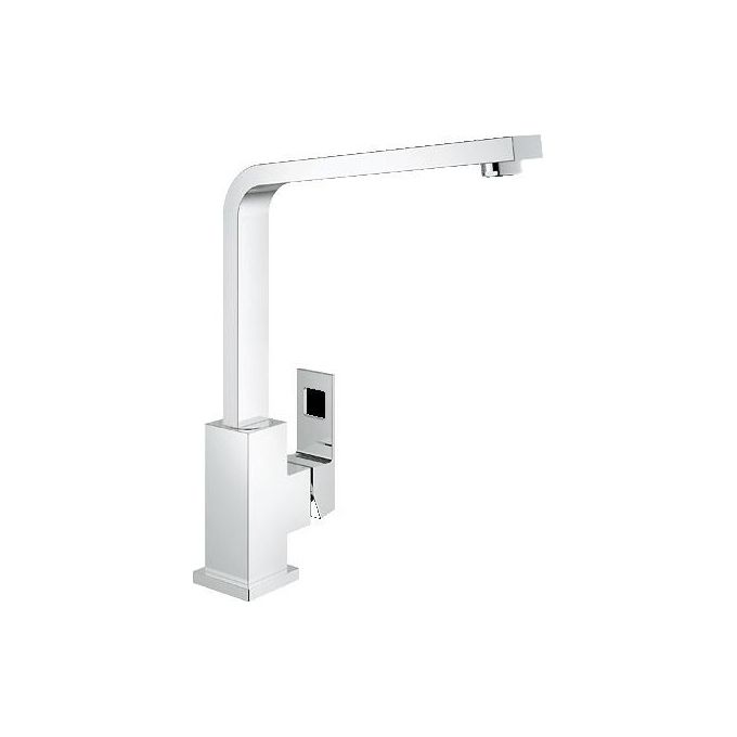 Grohe 31255000 Eurocube Miscelatore monocomando per lavello a leva con bocca alta girevole 360 ° SilkMove Cromato