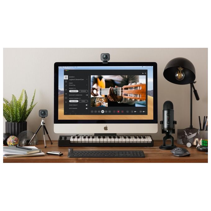 Logitech Streamcam Webcam 1920x1080 Pixel Usb 3.2 Gen 1 Nero