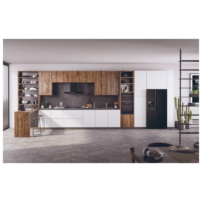 Haier HSR3918FIPB Frigorifero Side by Side 2 porte 515 Litri Multi Airflow Total No Frost nero Classe F