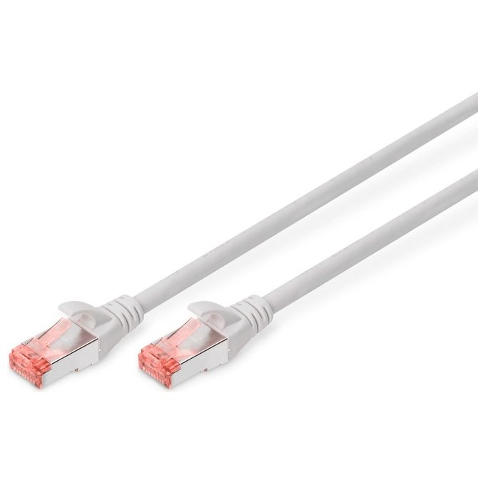 Digitus cavo rete s-ftp cat.6 doppia schermatura ls0h colore grigio mt. 0,5