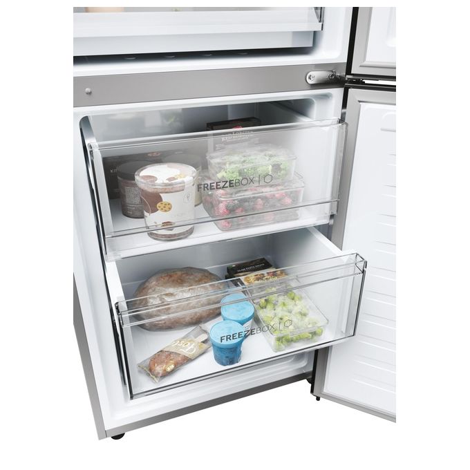 Haier 2D 60 Serie 3 HDPW3618DNPK Frigorifero Combinato Libera installazione 352 Litri Classe Energetica D Platino