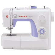 Singer Simple 3232, Macchina da Cucire Portatile, Infila Ago Automatico, Bianca e Viola