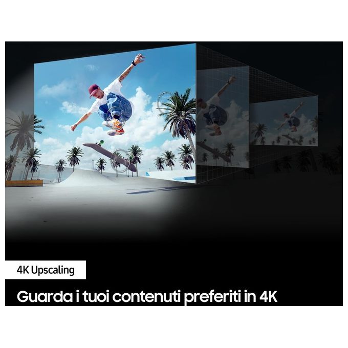 Samsung TV Crystal UHD 4K 65 pollici UE65DU7170UXZT Smart TV Wi-Fi Black 2024 Processore Crystal 4K 4K Upscaling Slim Look Design OTS Lite