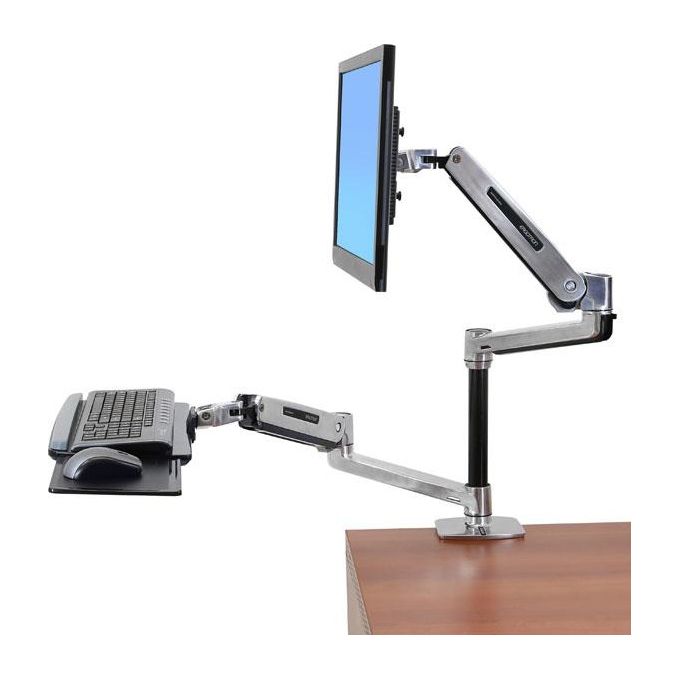 Ergotron Lx Series 45-360-026 Supporto da Tavolo per Tv a Schermo Piatto Metallico