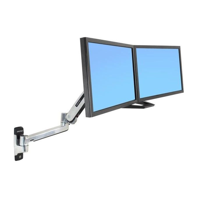 Ergotron LX HD Montaggio a Parete per Display Lcd FIno a 46'' in Alluminio Lucidato