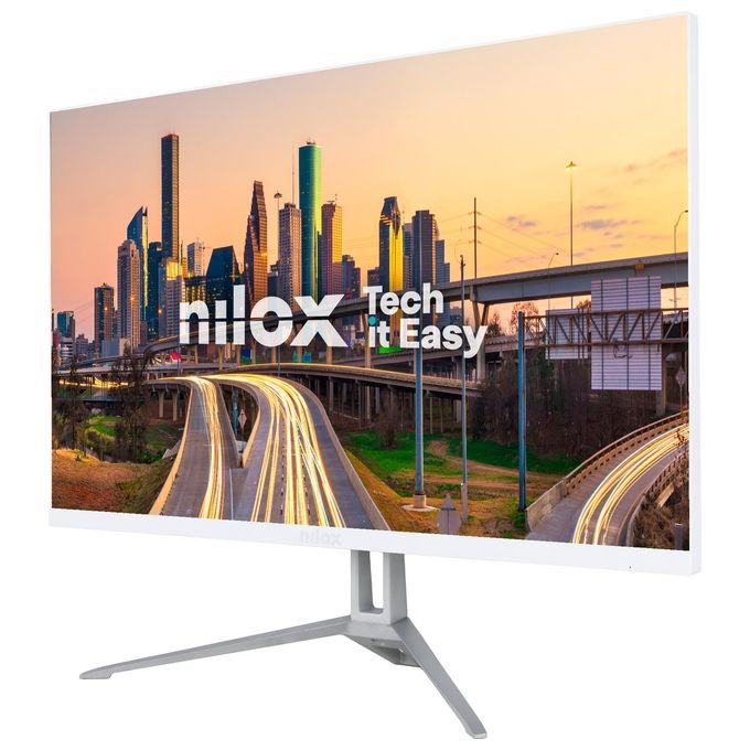 Nilox NXM24FHD100W Monitor per Pc 23.8'' Ips 100hz Bianco