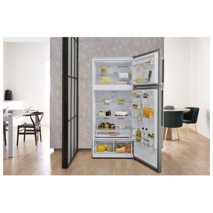 Whirlpool W84TE 72 X 2 Frigorifero Doppia porta Capacita' 587 Litri Classe Energetica E No Frost 186 cm Acciaio Inox