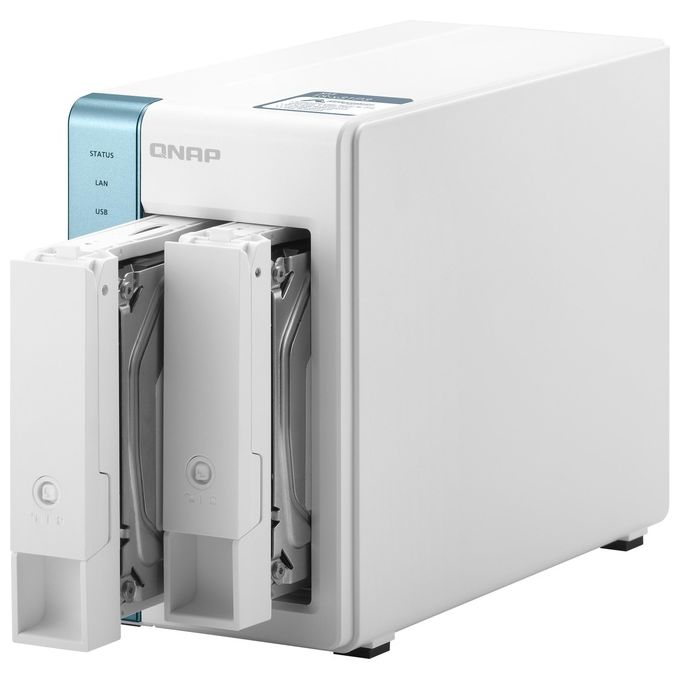 Qnap TS-231P3 AL314 Collegamento Ethernet Lan Tower Bianco Nas