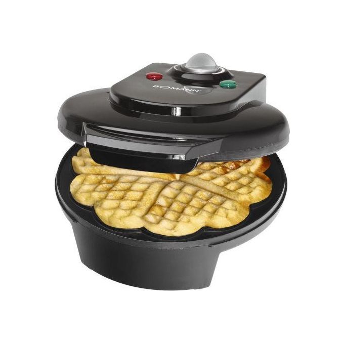 Bomann WA 5018 CB nero macchina per waffle cuore