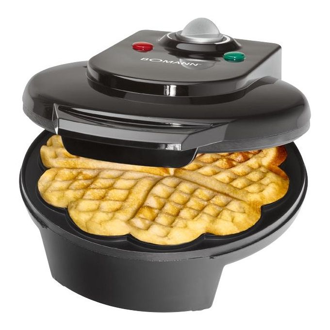 Bomann WA 5018 CB nero macchina per waffle cuore