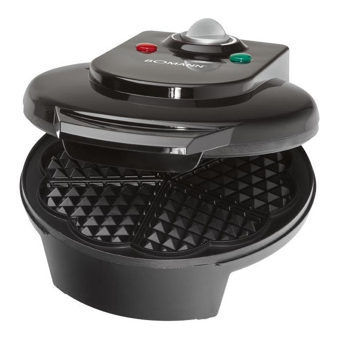 Bomann WA 5018 CB nero macchina per waffle cuore