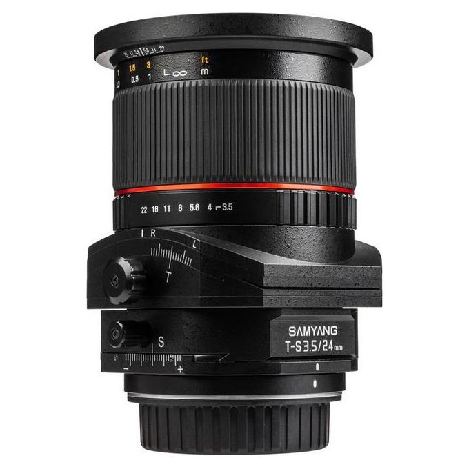 Samyang Obiettivo T-s 24mm F-3.5 Ed As Umc Per Nikon