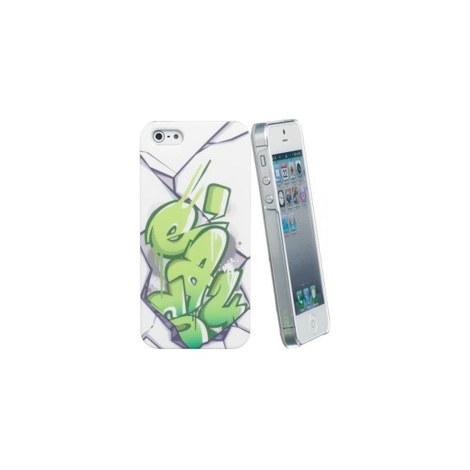 EASY Cover White-GREEN iPhone SE-5S-5