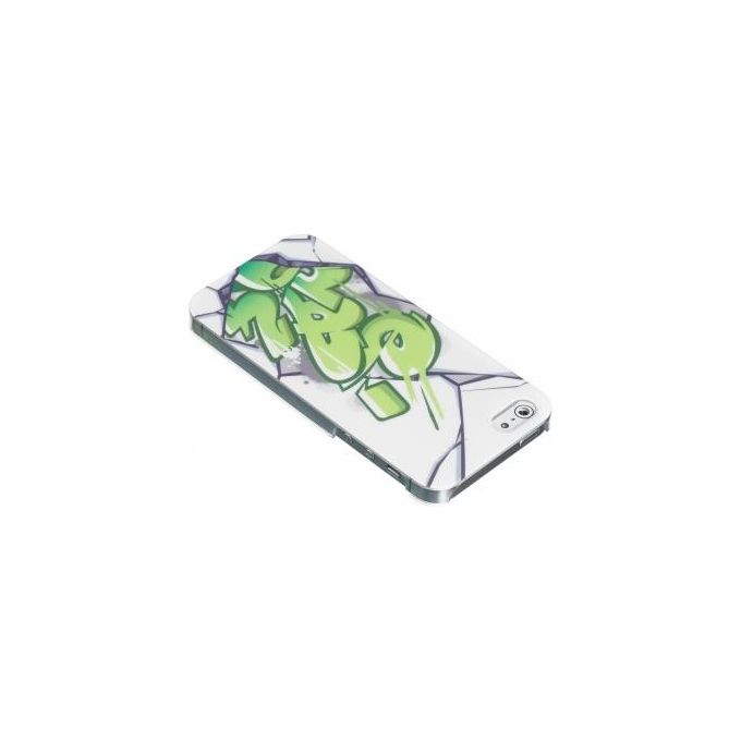 EASY Cover White-GREEN iPhone SE-5S-5