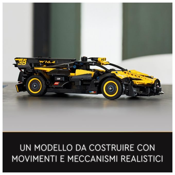 Lego 42151 Technic Bugatti Bolide Set da Costruzione 905 Pezzi Modellino Auto Supercar Motore W16 9 anni