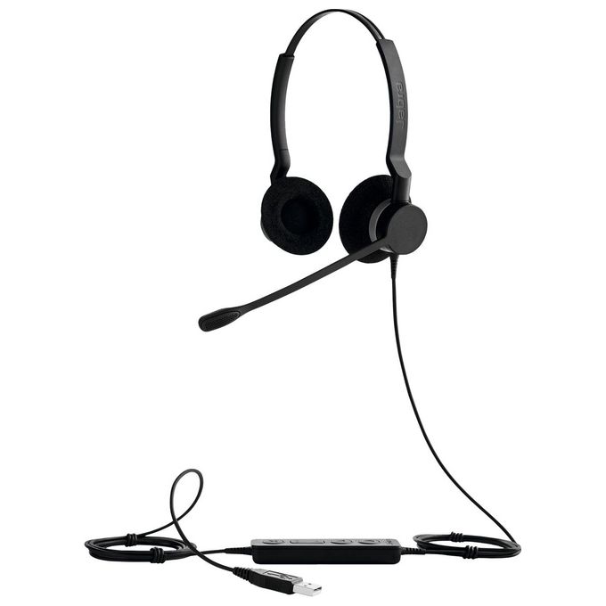 Jabra Biz 2300 Usb Microsoft Lync Duo Cuffie con Microfono