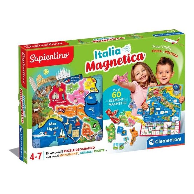 Clementoni Geo Puzzle Magnetico Italia