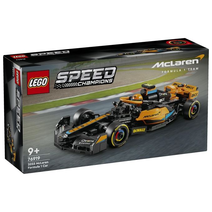 LEGO Speed Champions 76919 Mono Splitposto da Corsa McLaren Formula 1 2023, Macchina Giocattolo F1 per Bambini 9+, Auto da Costruire