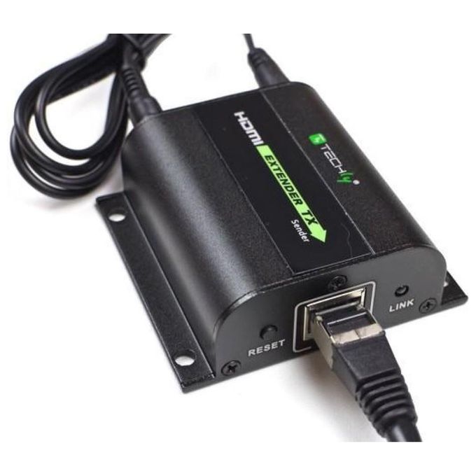 Techly Extender Hdmi Full Hd 3D IR su Cavo Cat.5E-6-6A-7 60m Autoregolato