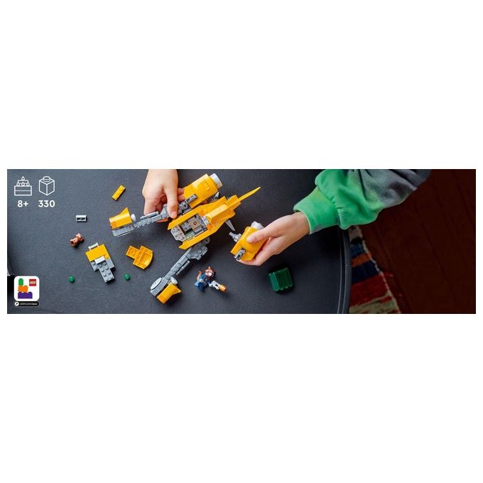LEGO Marvel 76254 – L’Astronave di Baby Rocket, Set da Costruzione 330 Pezzi con Minifigure di Rocket e Baby Rocket, Eta' 8+