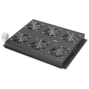 Digitus kit 6 ventole con termostato colore nero per armadi linea server