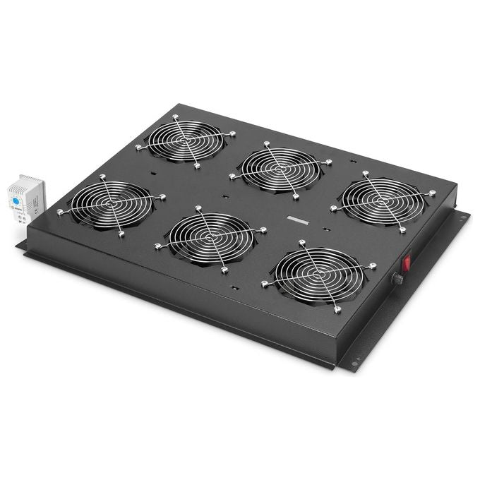 Digitus kit 6 ventole con termostato colore nero per armadi linea server