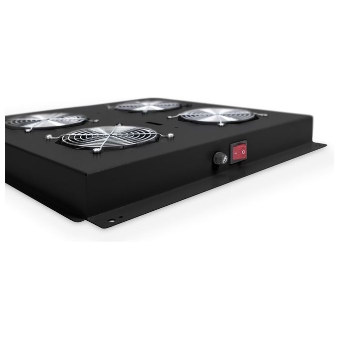 Digitus kit 2 ventole con termostato per armadi linea professionale colore nero
