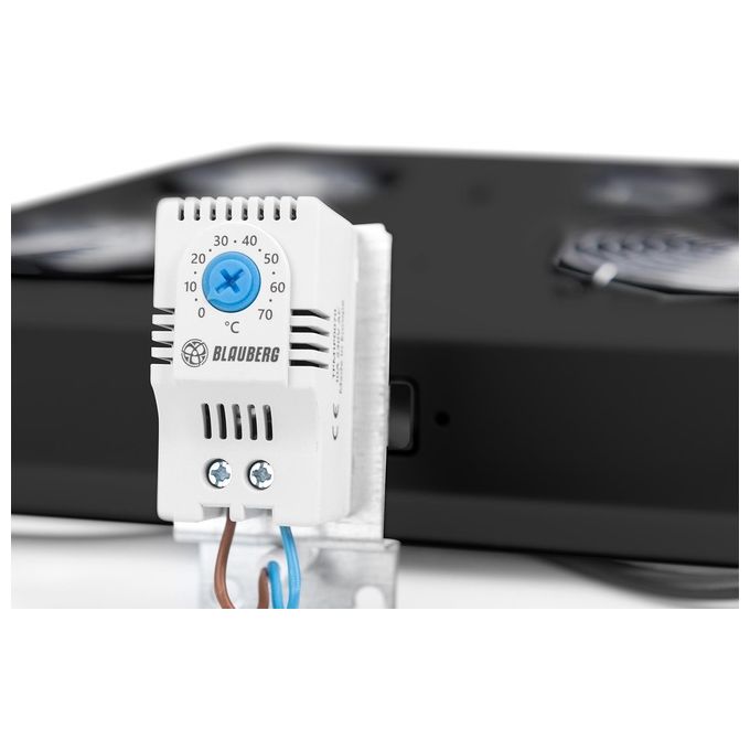Digitus kit 6 ventole con termostato colore nero per armadi linea server