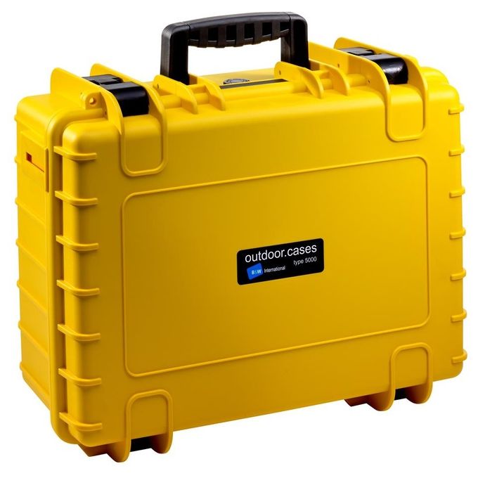 BandW International Type 5000 Custodia Rigida per Fotocamere da Esterni con Imbottitura Giallo