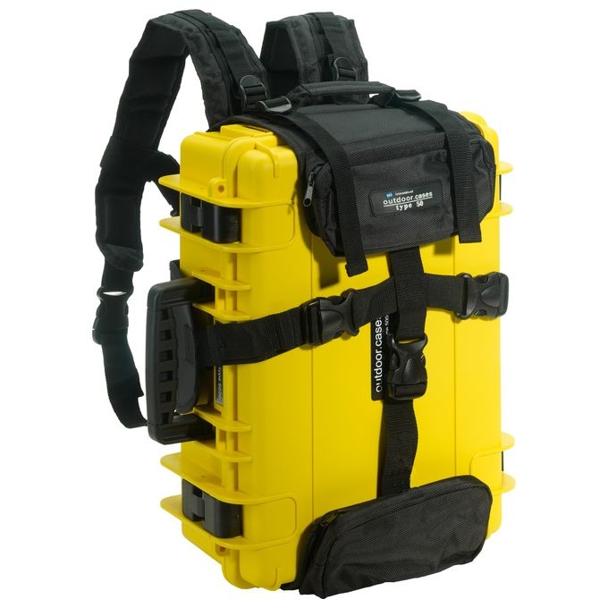 BandW International Type 5000 Custodia Rigida per Fotocamere da Esterni con Imbottitura Giallo