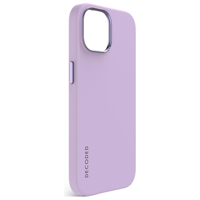 Decoded AntiMicrobial Silicone Cover Posteriore per iPhone 15 Plus Lavanda