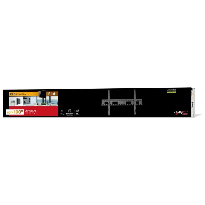 Gbs Supporto Elb-60100-fix Fisso per Lcd-Oled 60-100 Fisso Black Max 60Kg
