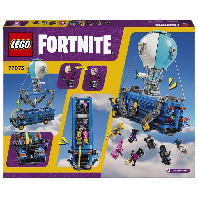 Lego 77073 Fortnite Bus della Battaglia Set da Costruzione 954 pezzi con 9 Minifigure eta' 10+