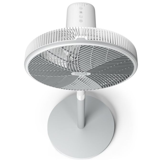Philips CX2550-00 Ventilatore a Piantana a Terra con 7 Pale Diametro 40 cm Oscillante e Timer Bianco